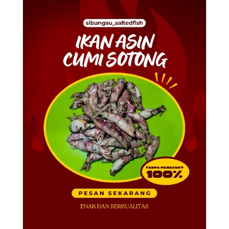 

IKAN ASIN CUMI SOTONG 250gr