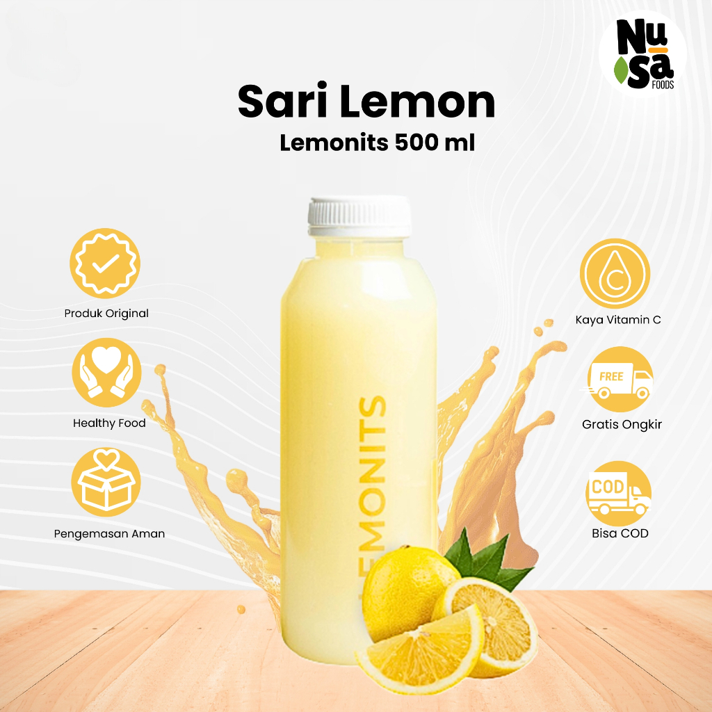

Lemonits Sari Lemon Asli 500 ml Minuman Alami Diet Detox Original