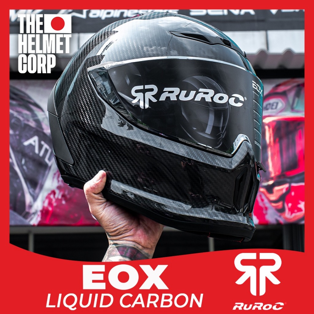HELM RUROC EOX LIQUID CARBON FULL FACE HELMET