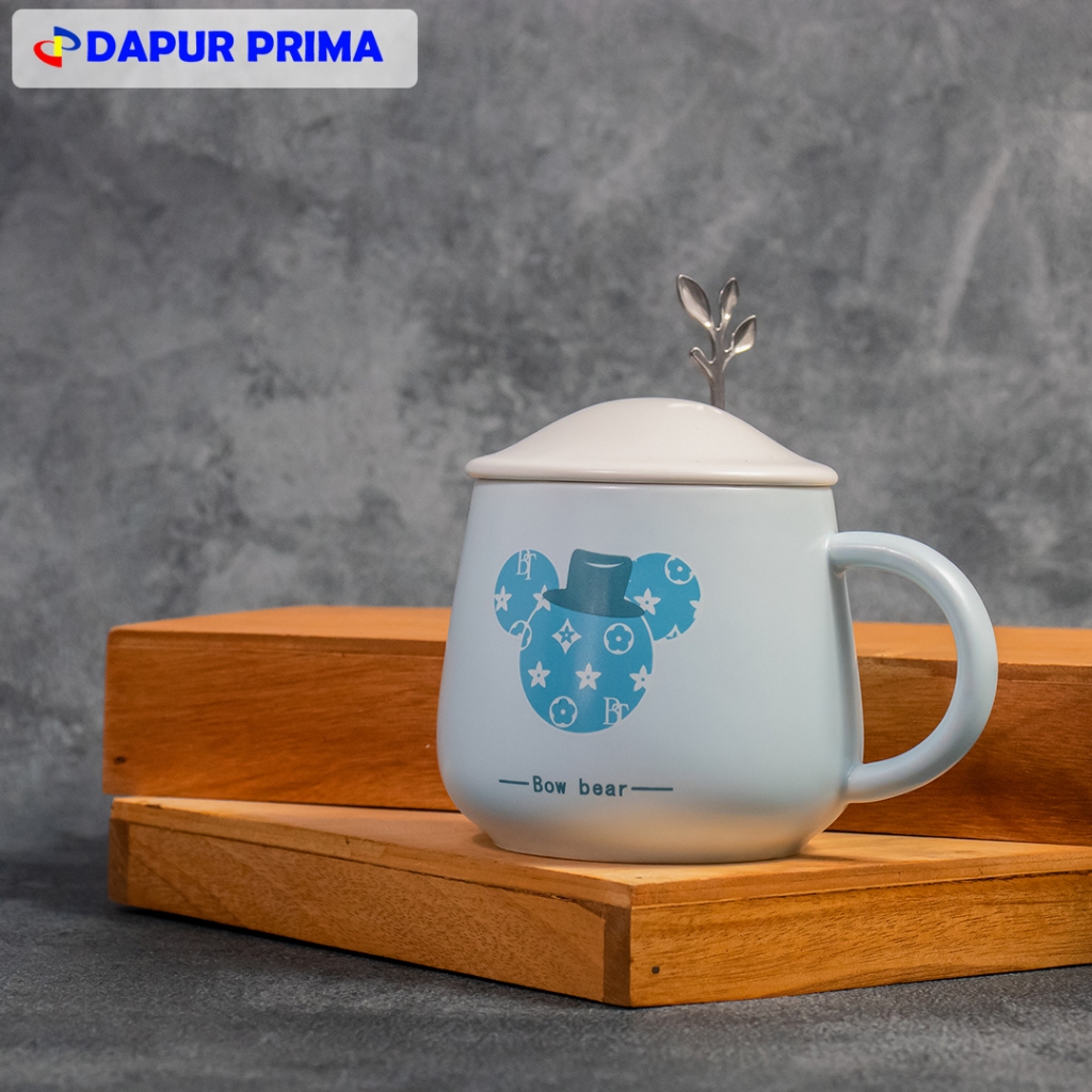 NEW PRODUCT - ROYAL ALFRED MUG KERAMIK BULAT 350ML BT-1418/48 - MUG BIRU MINIMALIST