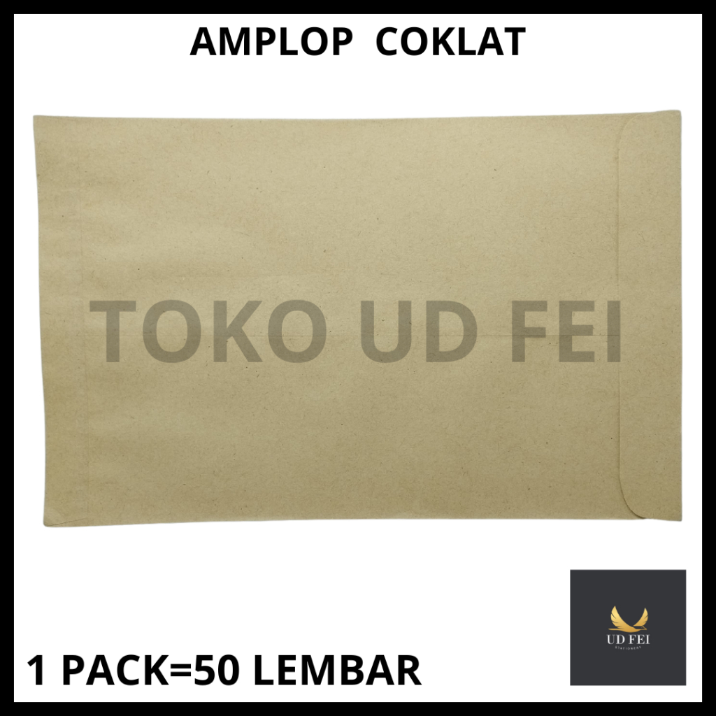 (1 PACK) Amplop Coklat/ Amplop Coklat Besar/ Map Coklat