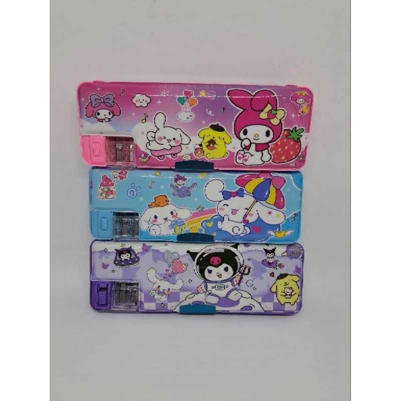 

1 Pcs PC Magnet + Serutan Sanrio Melody Kuromi Tempat Pensil Pencil Case