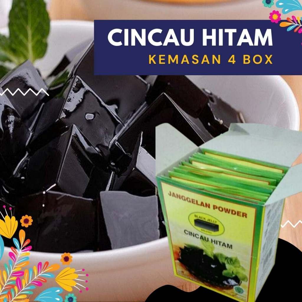 

(Malang) Jelly Cincau Hitam Murni Tanpa Bahan Campuran Kemasan 4 Box