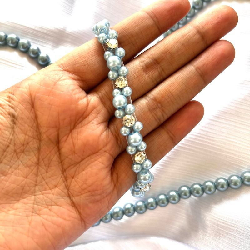 Heramour - W26 Payet Rangkai Mutiara Meteran Aksesoris Kebaya