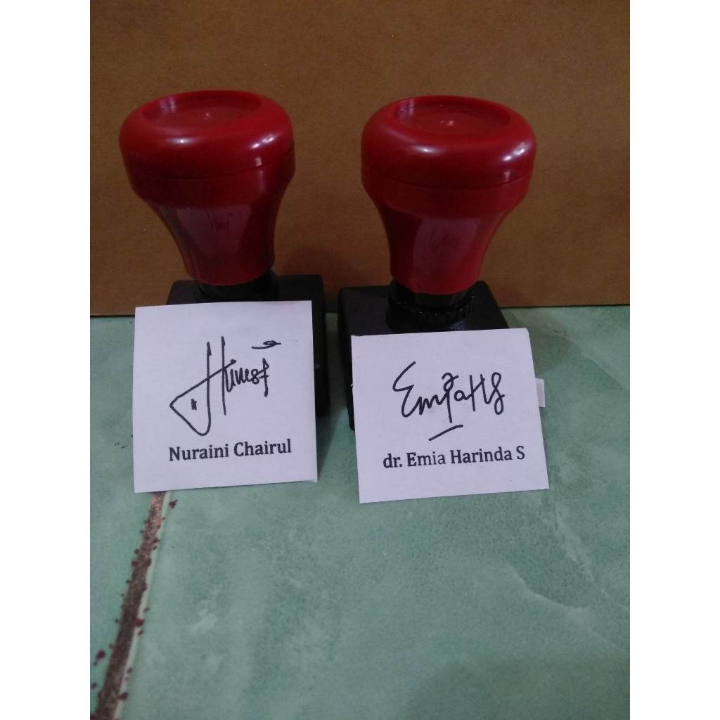 

HJK Stempel Tanda Tangan / Stempel Custom Paraf / Stempel Flash / Bisa Custom Pakai Nama