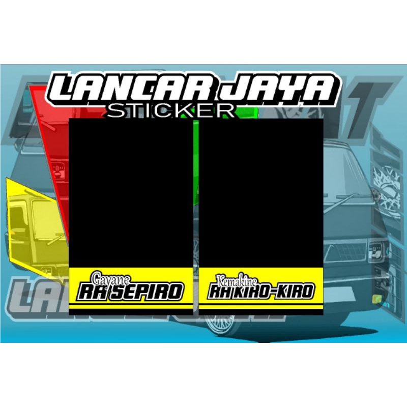 STICKER UNTUK KEPET/sticker untuk spakbor mobil