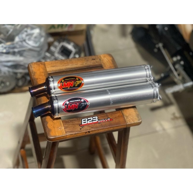 silencer lmn titanium original silencer  ninja rr ss r nsr 2 tak selencer lmn titanium almu 2tak uni