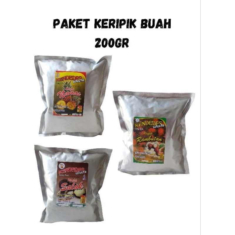 

PAKET keripik 200gr Nanas,Salak dan Rambutan