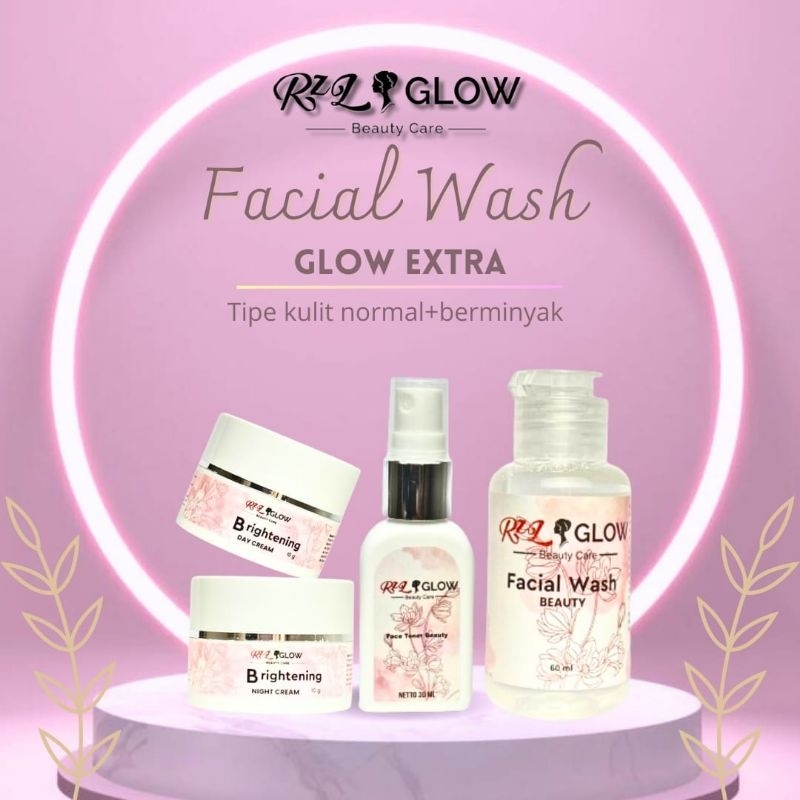 Skincare  mencerahkan wajah RZL GLOW Series Aman untuk Bumil dsn Busui sudan BPOM