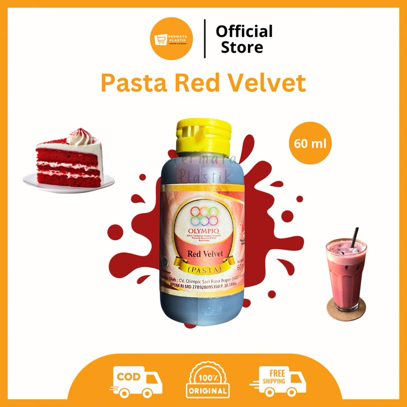 

Pasta Red Velvet Perisa Redvelvet Untuk Makanan dan Minuman