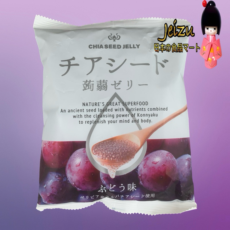 

WAKASHO CHIA SEED KONJAC GRAPE 175G X 12