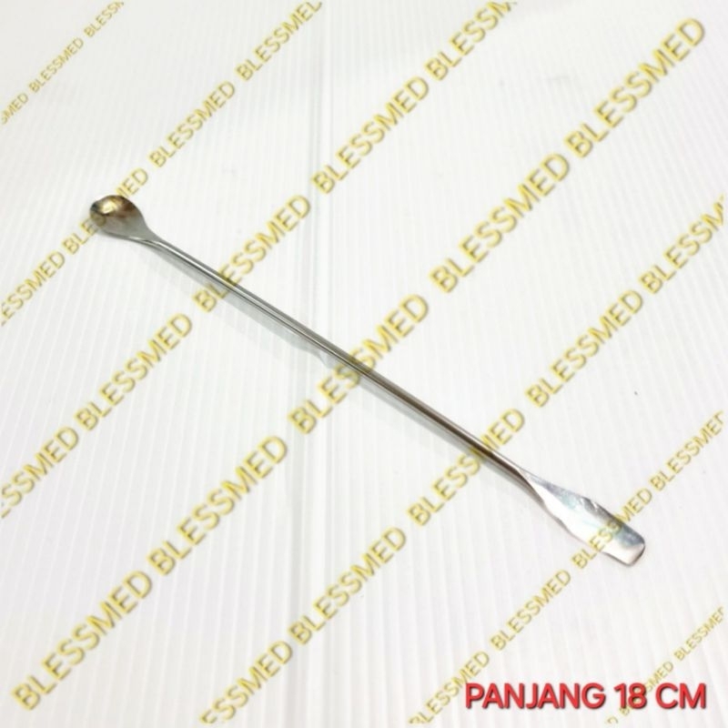 Sendok Spatula Lab Stainless 18cm