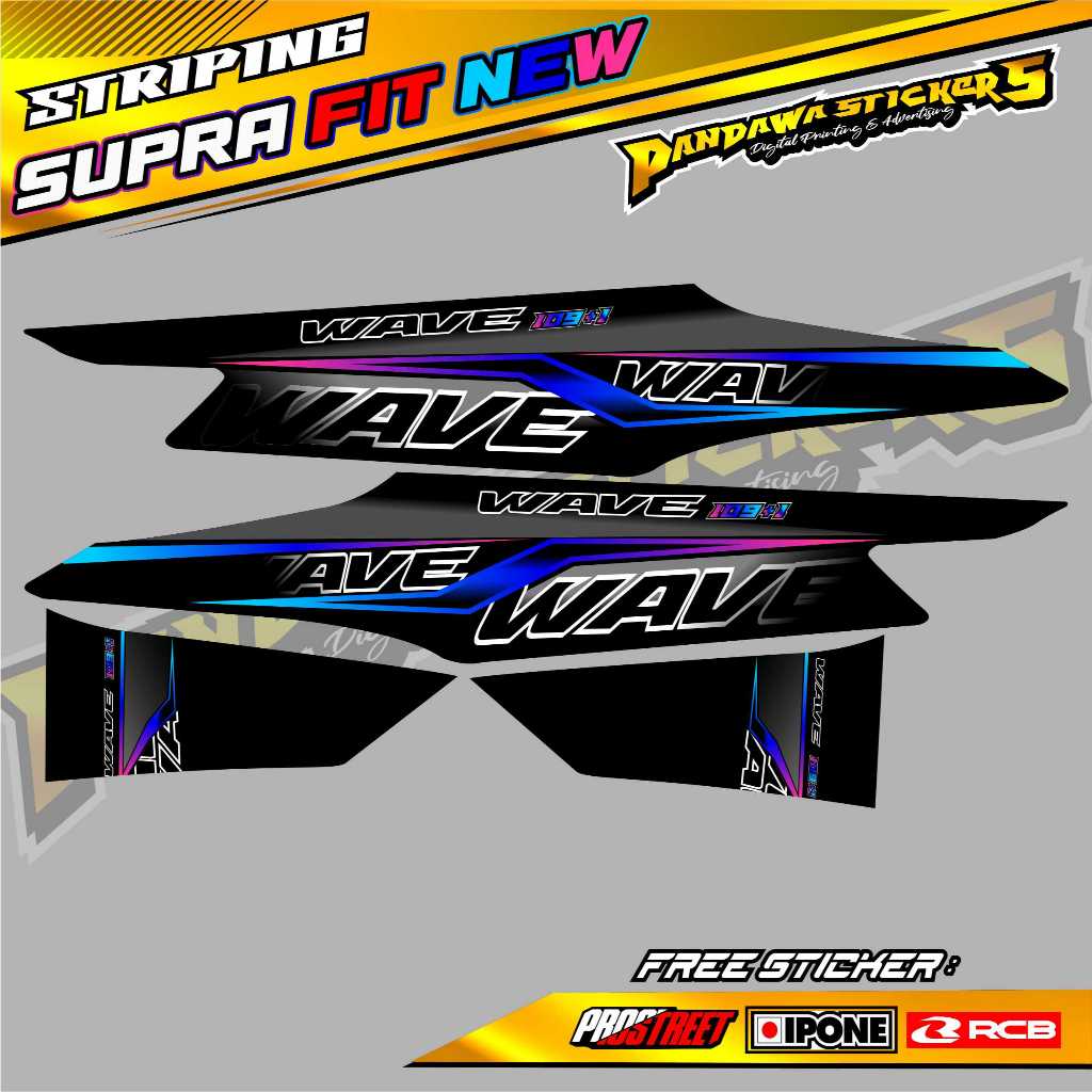 STRIPING VARIASI HONDA SUPRA FIT NEW / STICKER LIST VARIASI MOTOR SUPRA FIT NEW
