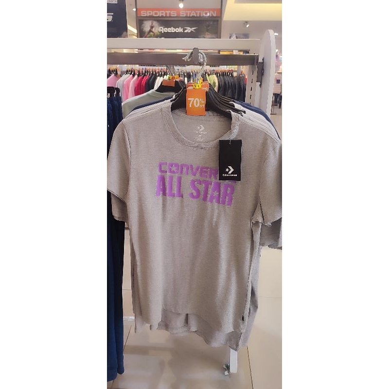 SALE Kaos Wanita CONVERSE All Star Grey Purple Original Sports Station Diskon 70%