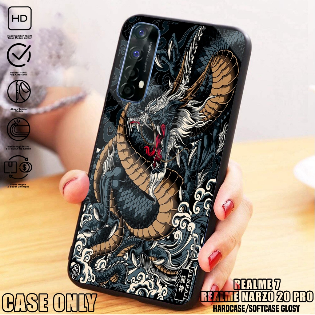 Case REALME 7- Casing REALME 7 [ DRGN ] Silikon REALME 7  - Kesing Hp - Casing Hp  - Case Hp - Case 