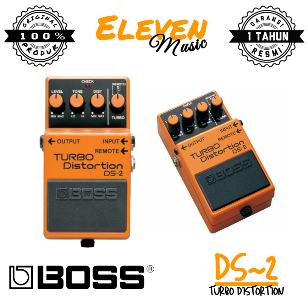 Boss DS2 Turbo Distortion Pedal Boss DS 2 Original