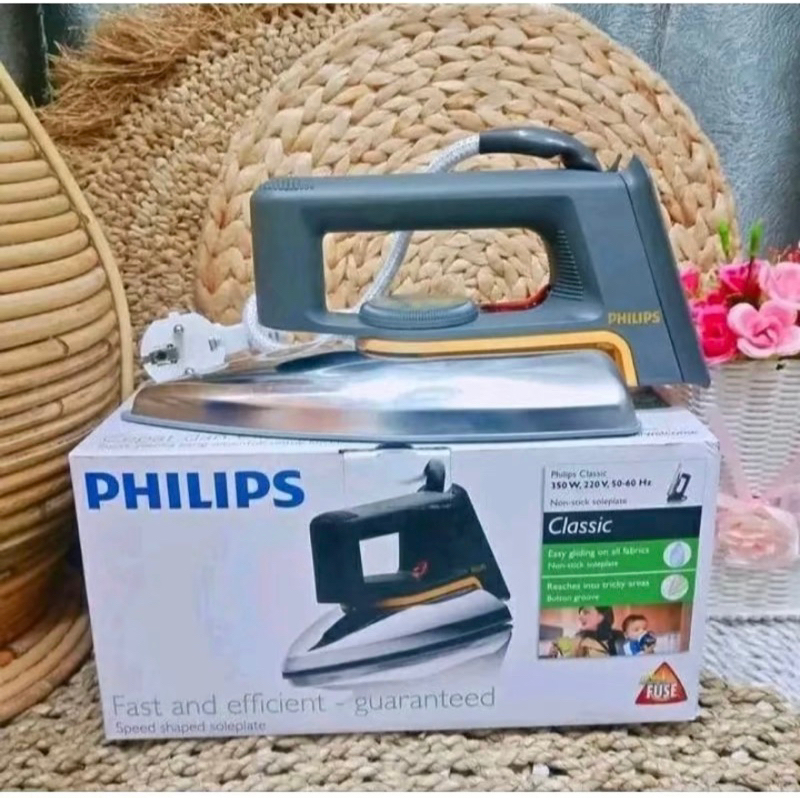 SETRIKA PHILIPS ELECTRIC DRY IRON CLASSIC HD 1172 / PHILIPS HD1172 SETRIKA