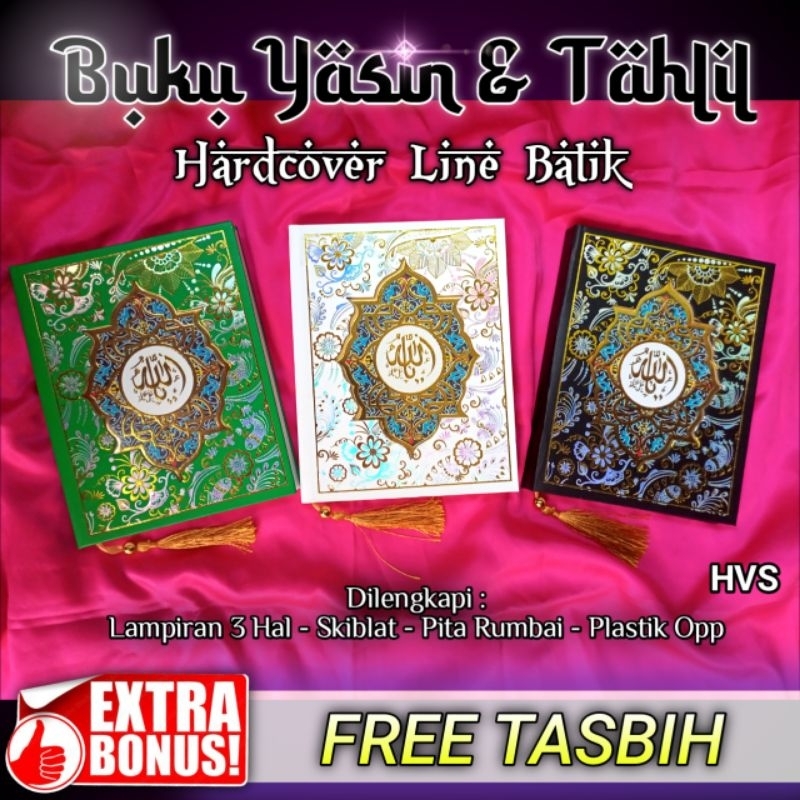 Buku Yasin dan Tahlil Hardcover Batik Custom