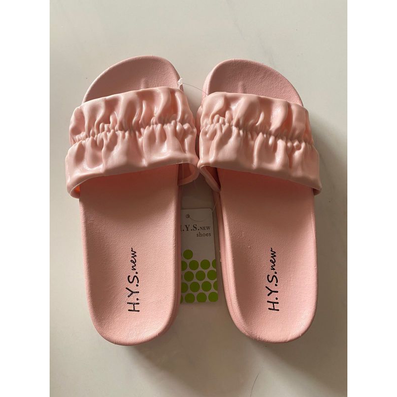 PROMO CUCI GUDANG Sandal Selop Wanita Motif Kerut HYS New