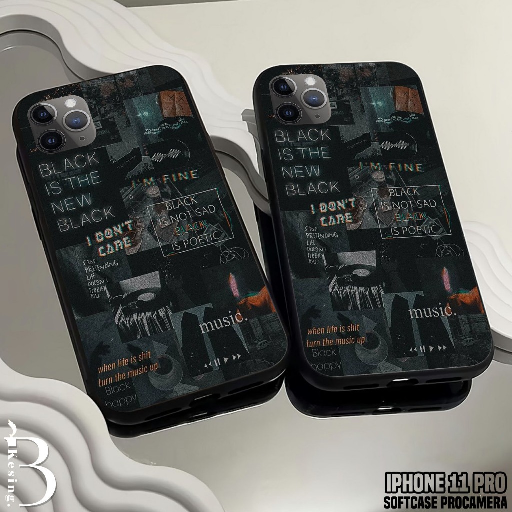 Case Iphone 11 Pro - Casing Hp Iphone 11 Pro Motif AESTH - Silikon Hp Iphone 11 Pro - Kesing Hp - So