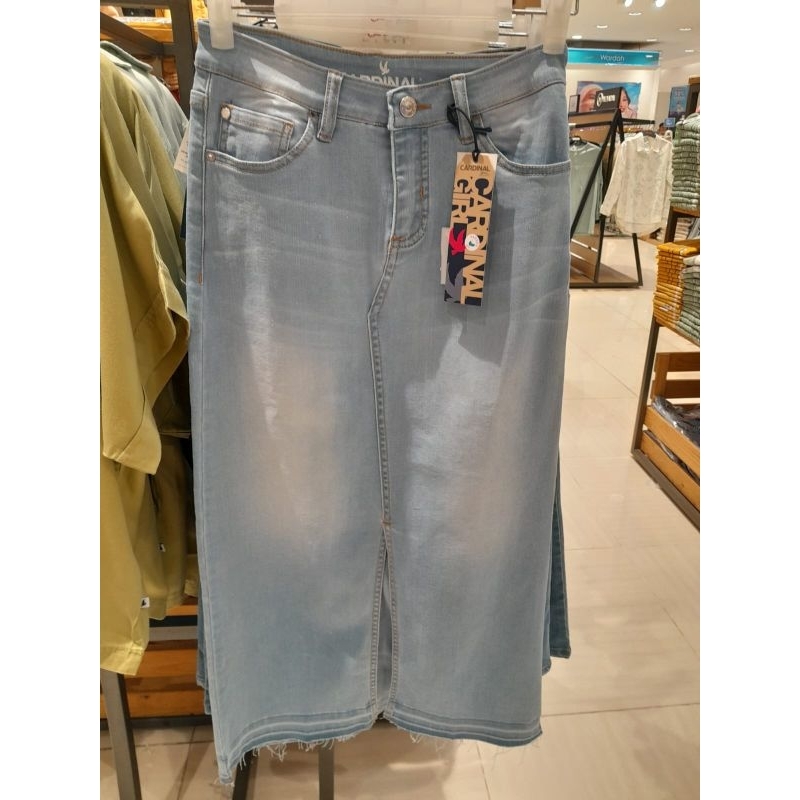 rok jeans wanita cardinal girl
