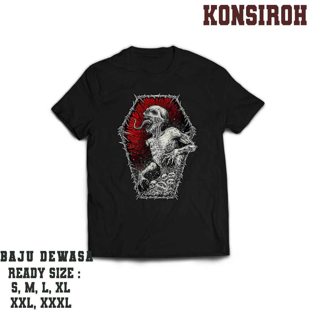 KAOS DEWASA - KAOS DISTRO DEWASA TENGKORAK LIDAH - KAOS PREMIUM DEWASA - BAJU UNTUK PRIA DAN WANITA 