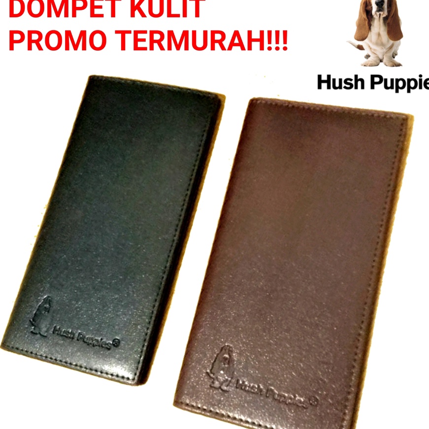 Murah DOMPET PRIA BAHAN KULIT HUSH PUPPIES PANJANG WALLET LEATHER