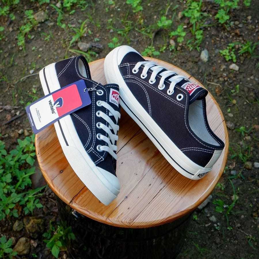 VENTELA BASIC LOW BLACK NATURAL 100% ORIGINAL - SEPATU VENTELA ORIGINAL - SEPATU CASUAL - SEPATU VEN