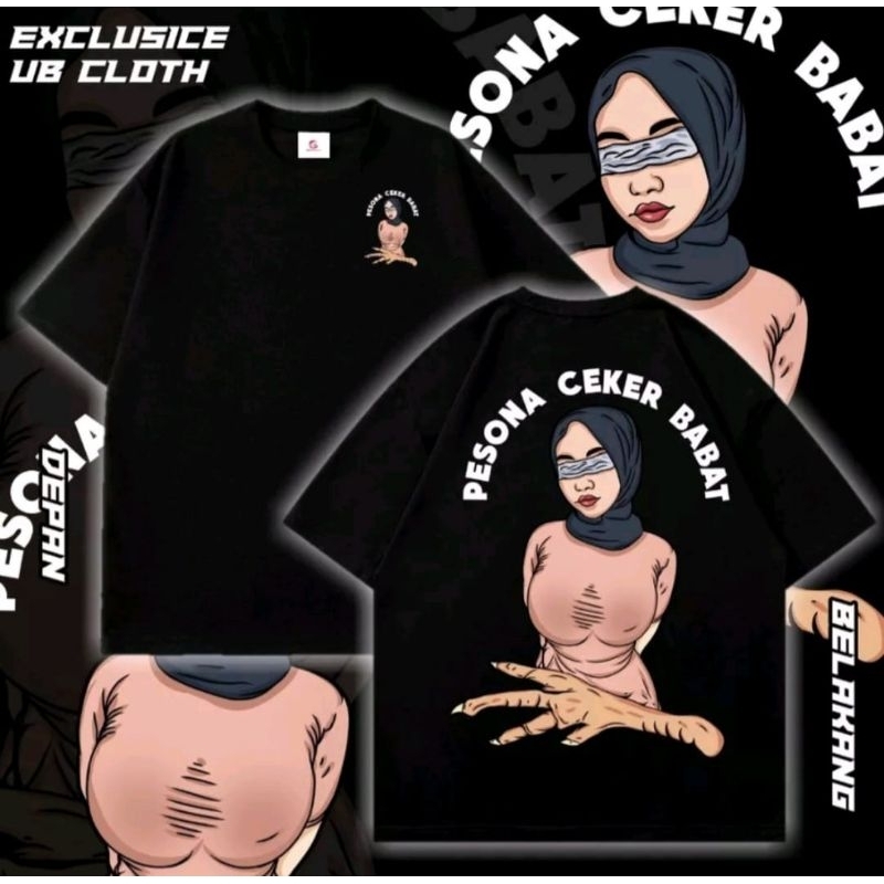 KAOS PESONA CEKER BABAT DTF WANITA HIJAB