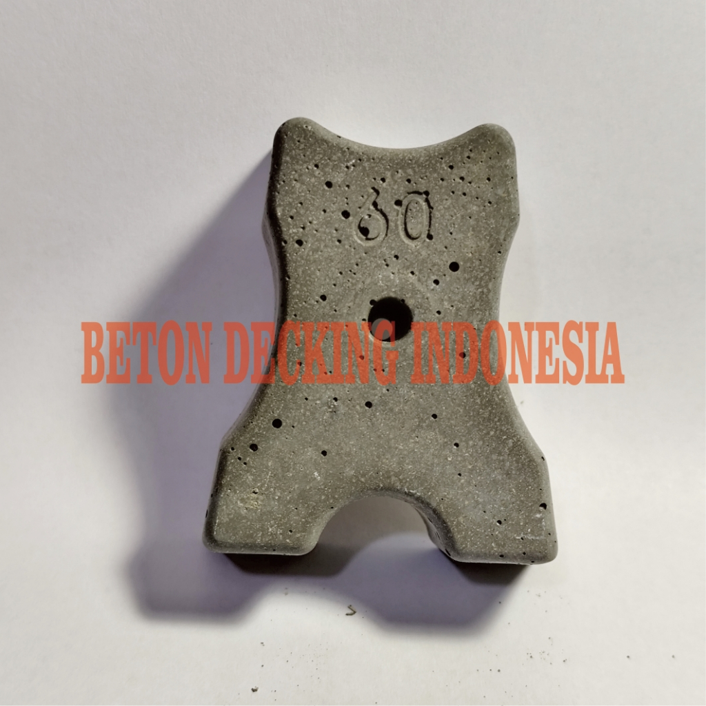 ECERAN - Beton Decking siap pakai ukuran tunggal 60mm 6cm - Tahu beton
