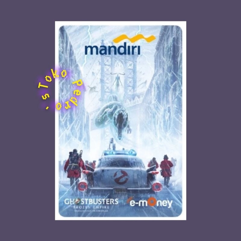 eMoney Edisi GHOSTBUSTERS 2024 /MOVIE POSTER Edition Original /Like eToll Flazz Brizzi Tapcash