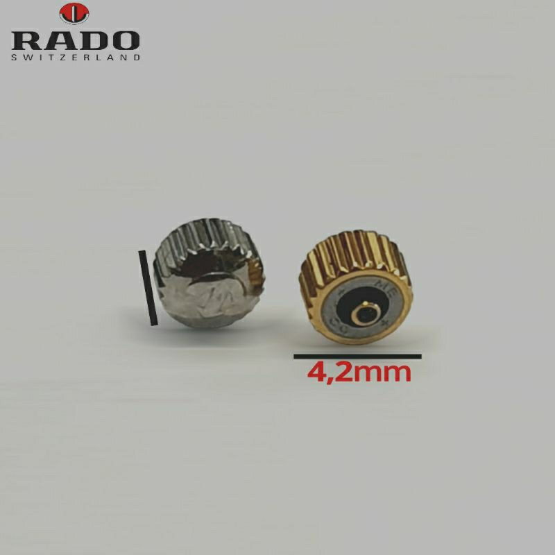 Crown Rado Diastar Kenop Tombol Jam Rado