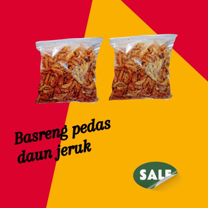 

basreng viral renyah gurih pedas daun jeruk