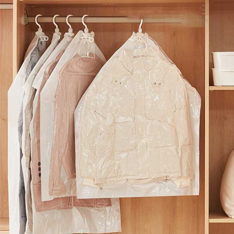 Plastik Vakum Gantung Pakaian Transparan Vacuum Compression Bag