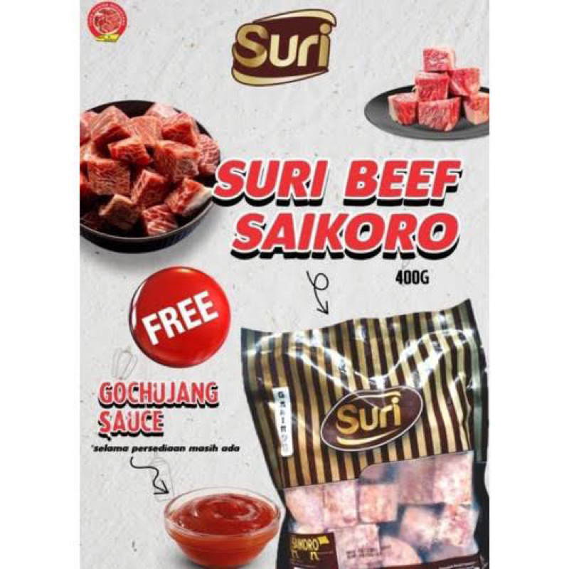 

beef saikoro suri + bumbu 400gr