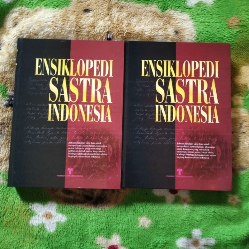 ORIGINAL BUKU ENSIKLOPEDI ENSIKLOPEDIA SASTRA INDONESIA JILID 1 2 HARD COVER