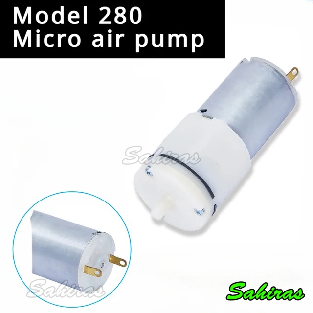 Pompa Udara Mini Dengan Motor 280 DC 6-12 Volt Micro Air Pump Oxygen Aerator Aquarium