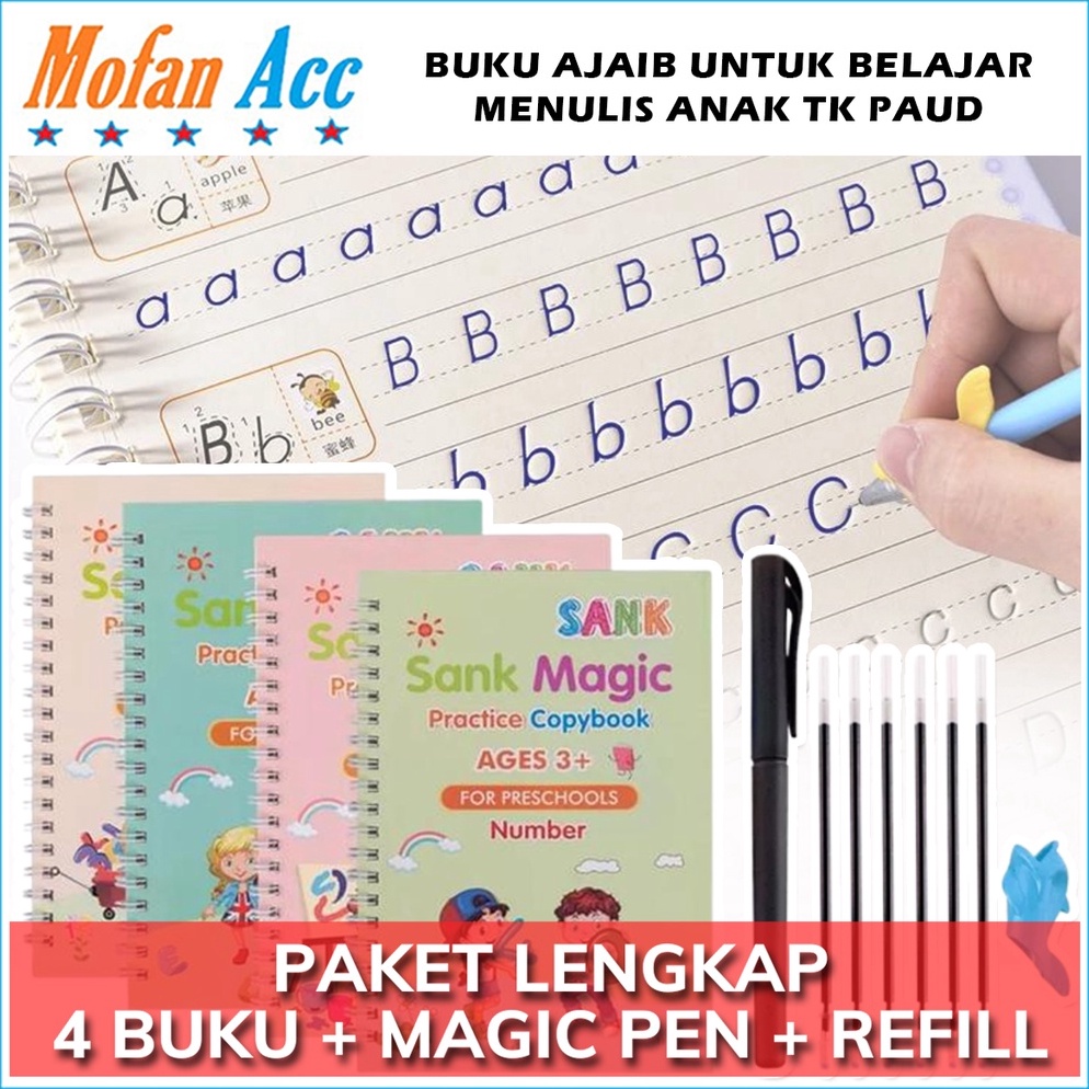 Hanya untuk anda Buku Ajaib Belajar Menulis Anak  Latihan Menghitung Menggambar Tulis Huruf Dan Angk