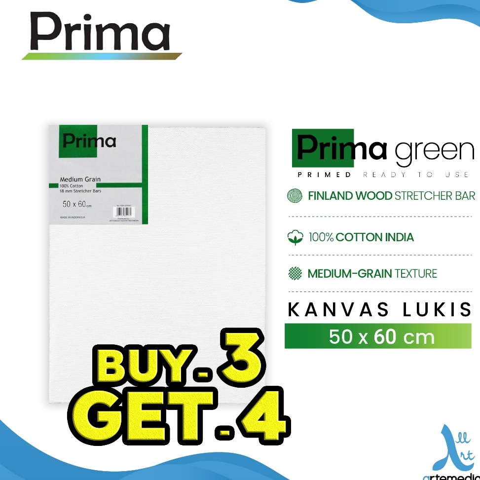 

Prima Green 5x6cm Cotton Canvas x Z1N5