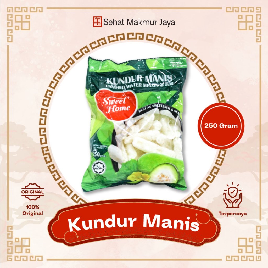 

Kundur Manis Candied Winter Melon - Isi 250 Gram