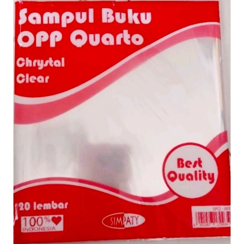 

(1 pack) Sampul Plastik Buku tulis Kwarto Murah , Tebal+ Lem , Bening