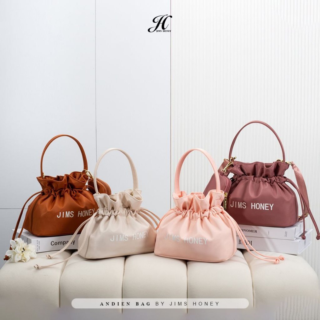ANDIEN BAG JIMSHONEY || tas parasut wanita tas serut tas selempang