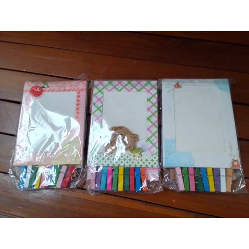 Frame Bingkai Foto Kertas Gantung Polaroid Motif Kartun