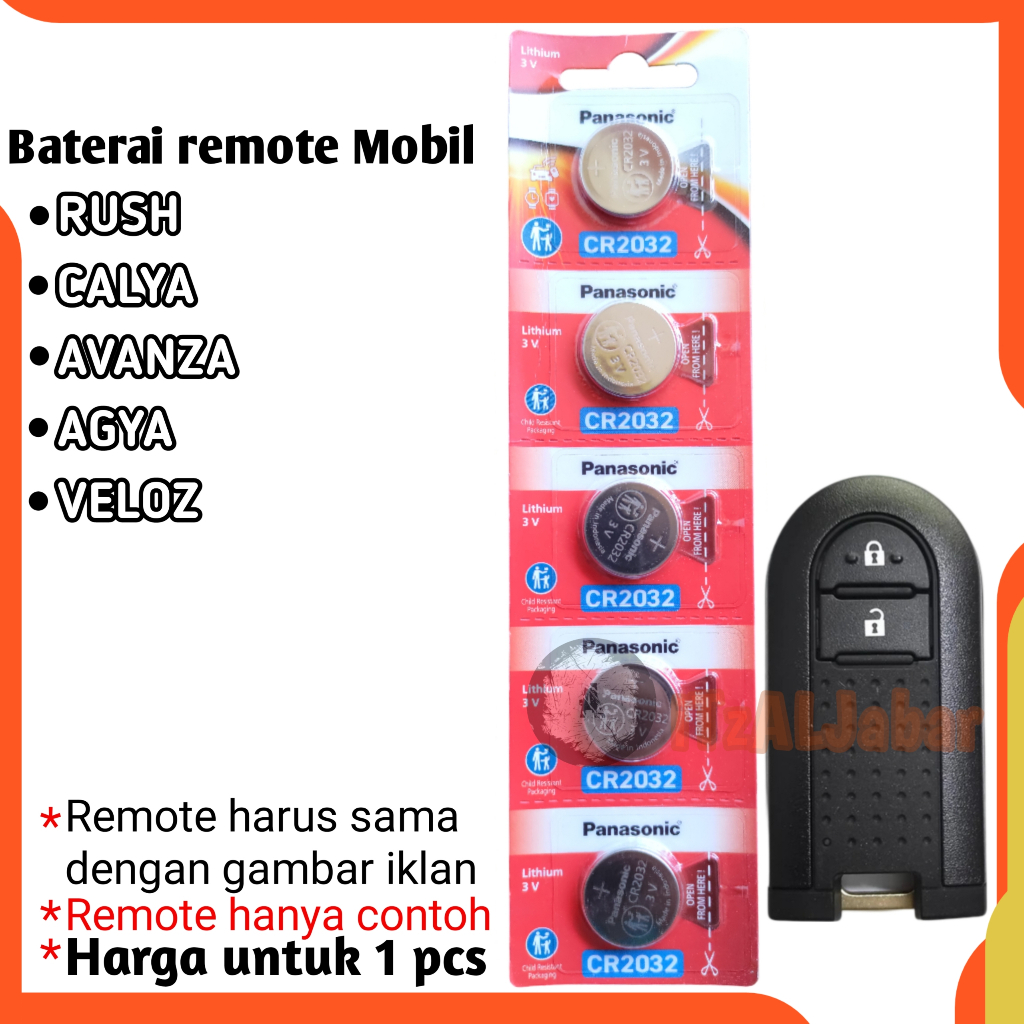 Baterai remote mobil TOYOTA RUSH CALYA Batre remot keyless AVANZA