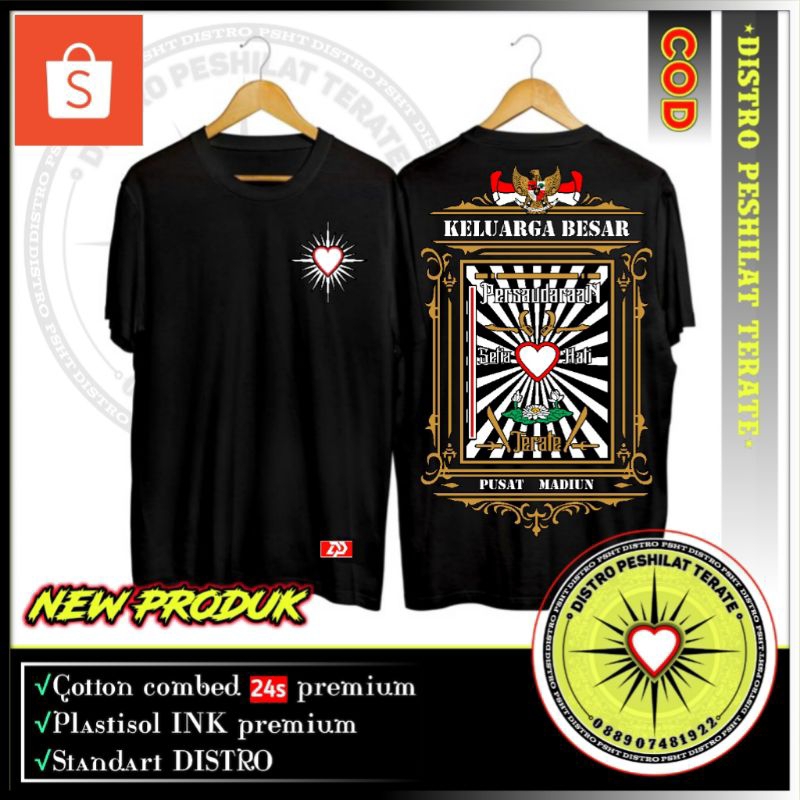 KAOS PSHT 24s KELUARGA BESAR PUSAT MADIUN KEREN