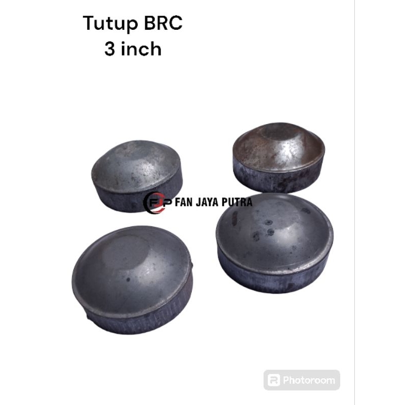 TUTUP PIPA BRC 3 inch / TUTUP PAGAR BRC / AKSESORIES PINTU PAGAR BESI