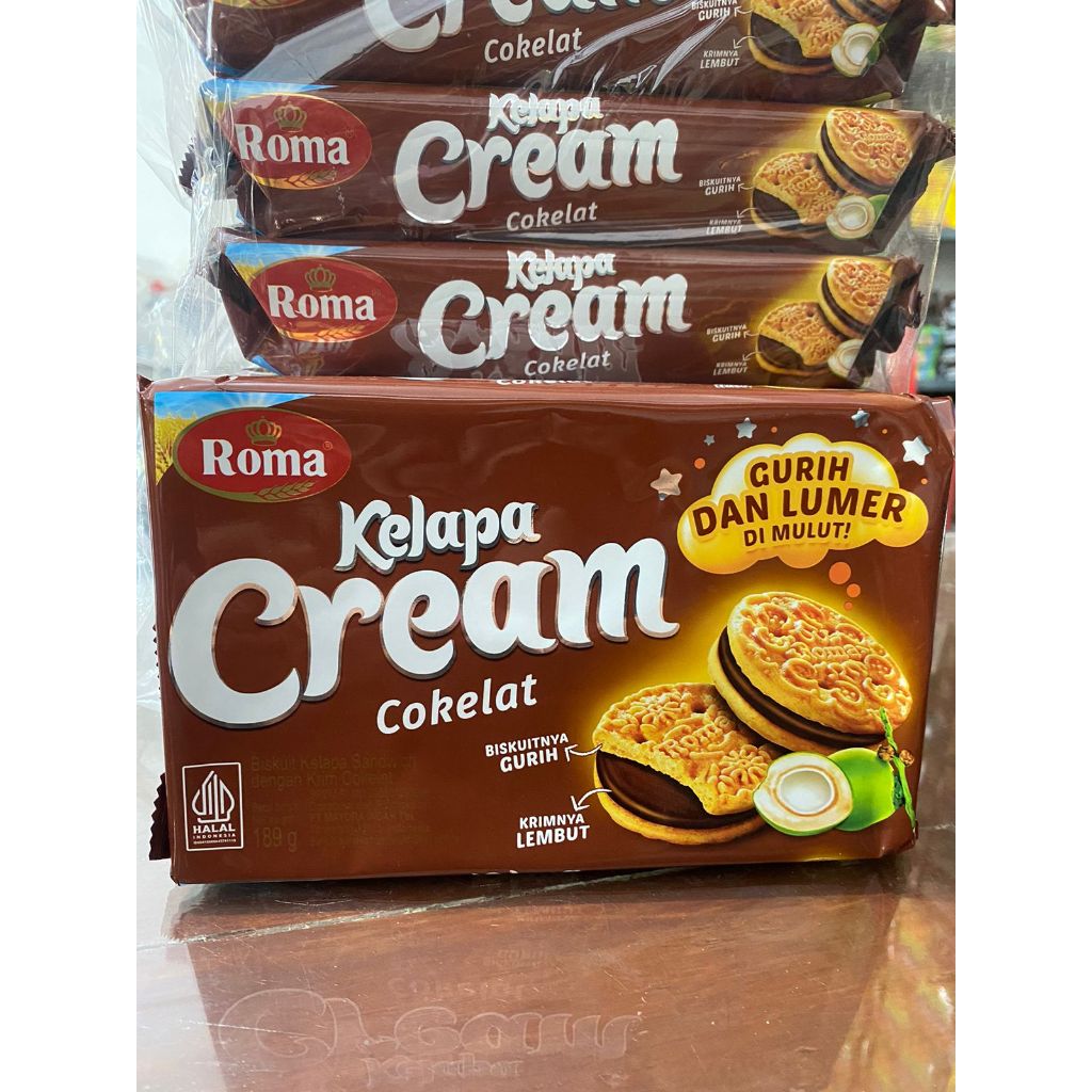 

Biskuit Roma Kelapa Cream Cokelat 189gram