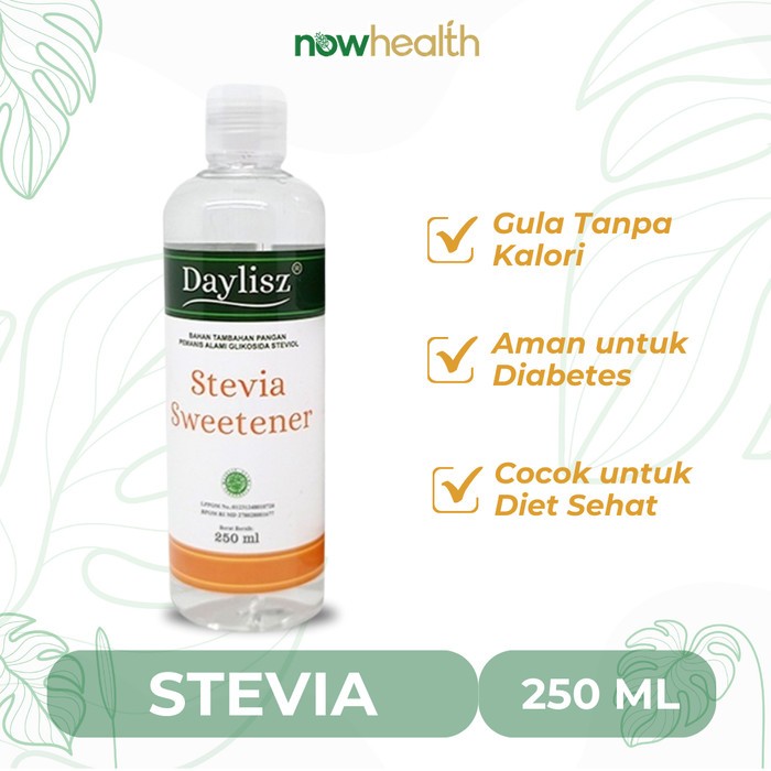 

Gula Cair Stevia Sweetener Daylisz 0 zero Pemanis Alami terapi Diabetes Gula cair Natural