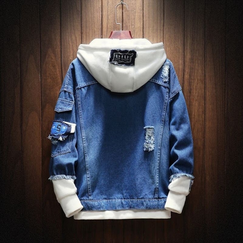 Jeans Hoodie Pria