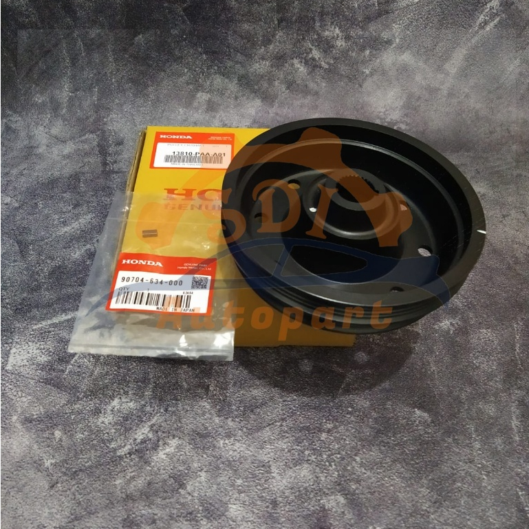 Pulley Crankshaft Pully Kruk As + Spi Kruk As Ferio City Accord VVTI Civic Exi 1997